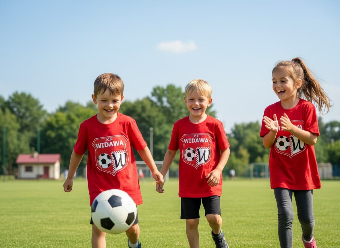 Dzieci grające w piłkę